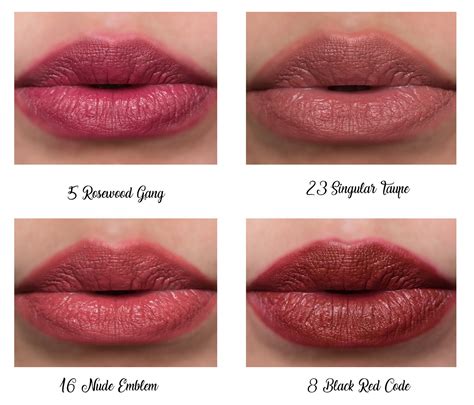 ysl couture matte stain swatches|ysl liquid matte lip stain.